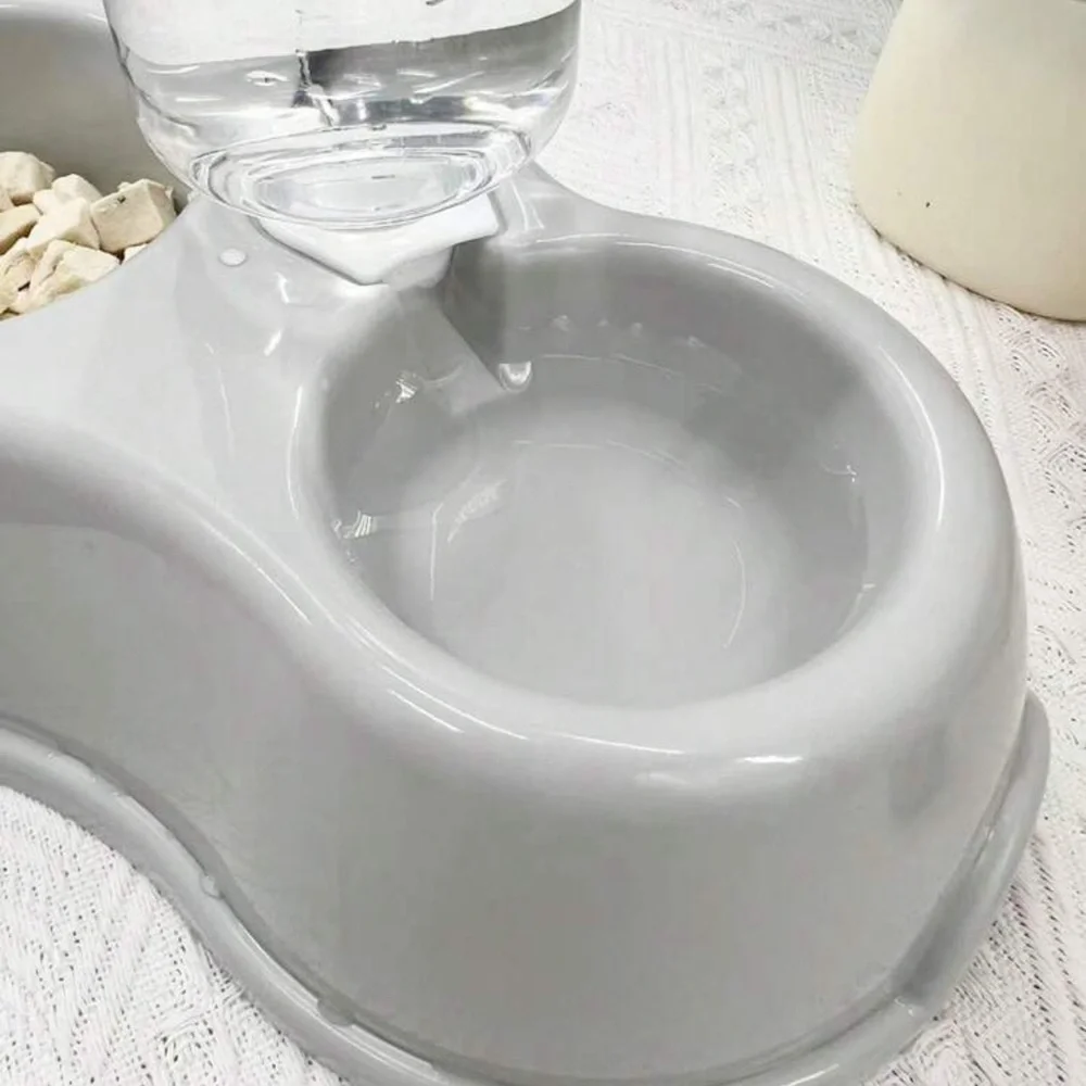 - 1 Piece Pet Plastic Water Bottle Bowl Set, Water Dispenser Bowls